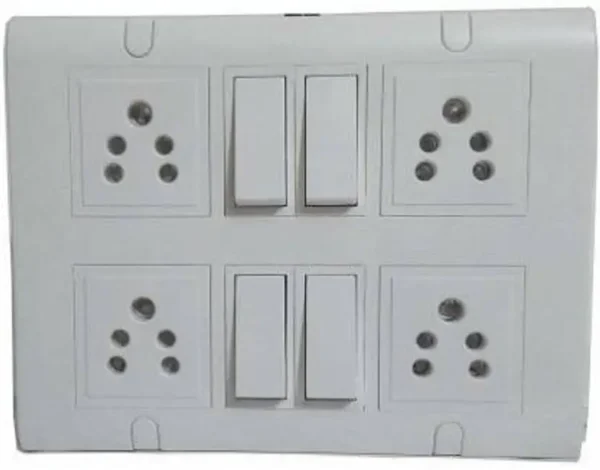Modular extesion board 6 A Five Pin 4 Socket - Image 2