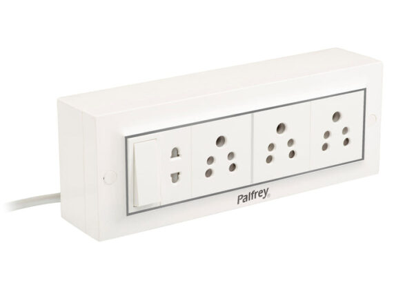 Extension Board - 5A + 5A + 5A + 1 Universal Two Pin Socket with Master Switch and Heavy Duty Wire - Image 2