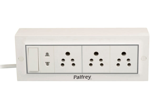 Extension Board - 5A + 5A + 5A + 1 Universal Two Pin Socket with Master Switch and Heavy Duty Wire - Image 3