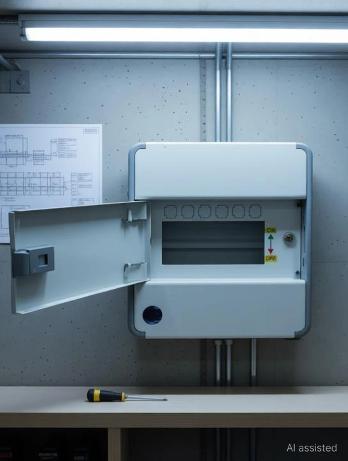 6 Way MCB Box for Miniature Circuit Breaker with a fully metal heavy-duty body. Ideal for home, office, shop and industrial electrical distribution.