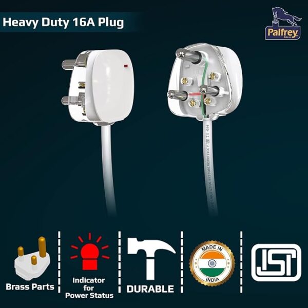 16A Socket with Safety Shutter Indicator Surge Protector - Image 4