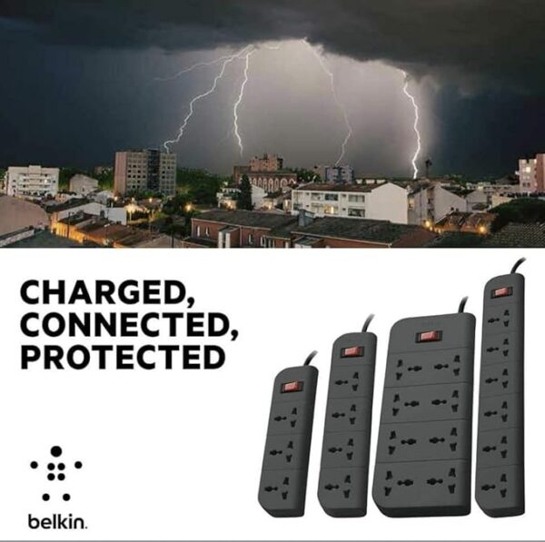 6-Socket Surge Protector Heavy Duty Cable & Manufacturer Warranty - Image 5