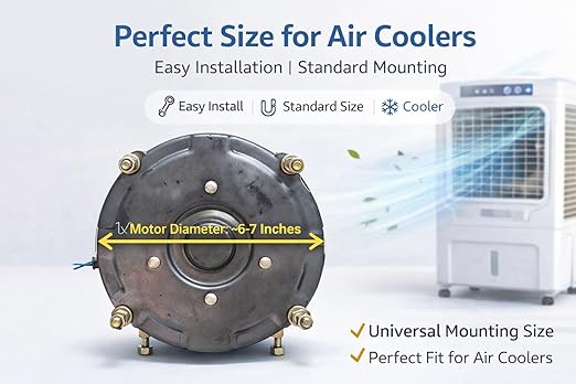 Cooler Motor 1350 RPM 220V 105W Heavy Duty 3 Speed - Image 5