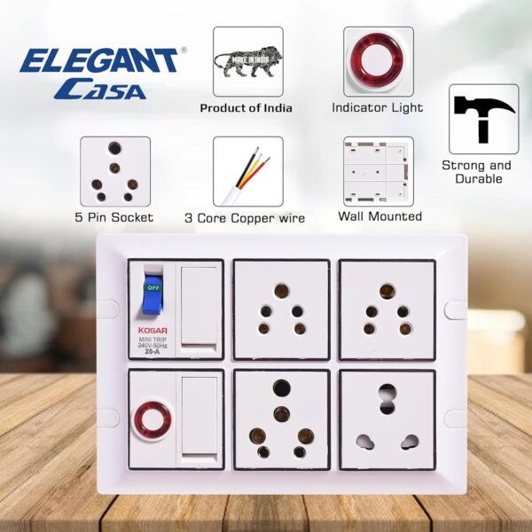 Heavy Duty 16 amp Electric Extension Board - Image 4