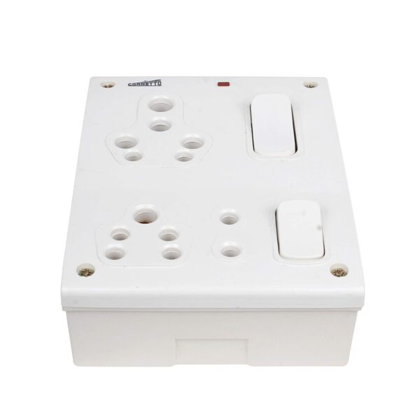 16 Amp Electric Extension Board 2 Socket Switches with Copper Wire - Image 7