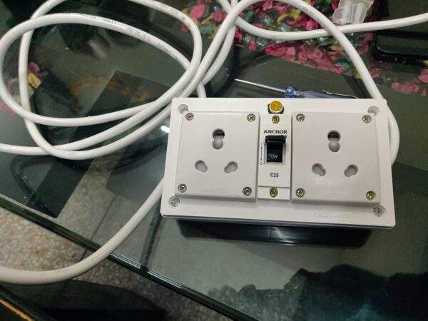 Mcb For Heavy Duty 16A 2 Socket Surge Protected High Load - Image 4