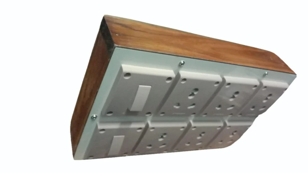 6 Socket Board Extension 2 Switch Heavy Duty Power Board - Image 2
