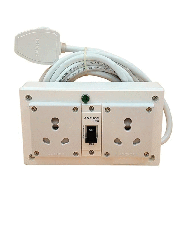 Mcb For Heavy Duty 16A 2 Socket Surge Protected High Load - Image 2