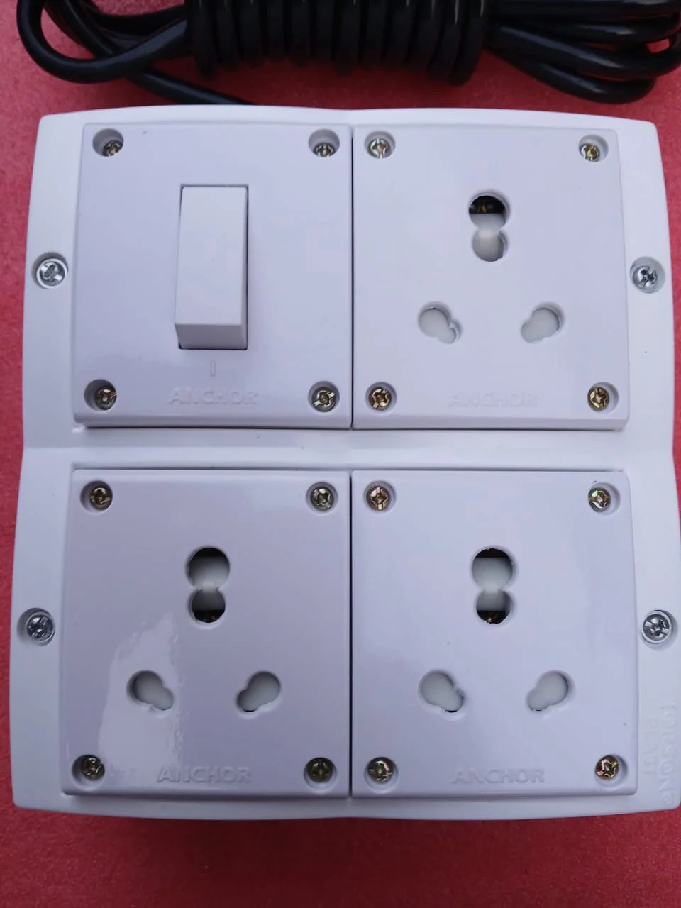 Anchor 16A Extension Board 3 Socket 2mm Copper Cable 3000W