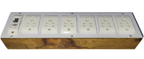 Upgrade your power connection setup with this Premium Quality Wooden Extension Board, designed for reliable and convenient use at home, office, shop, workshop and other electrical applications. The extension board features 6 Anchor sockets that allow you to connect multiple electrical devices from a single power source.